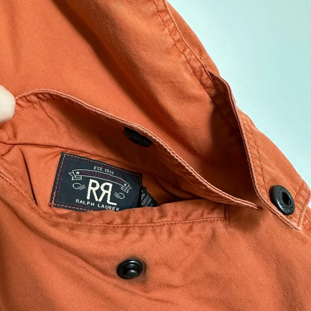 VINTAGE RARE Ralph Lauren double RL reversible vest orange and blue stitched - Picture 2 of 8